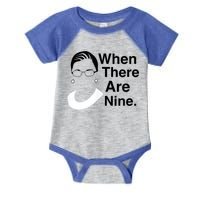 Notorious RBG Ruth Bader Ginsburg When There Are Nine Infant Baby Jersey Bodysuit