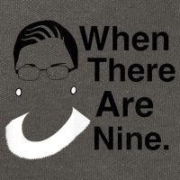 Notorious RBG Ruth Bader Ginsburg When There Are Nine Cotton Canvas Backpack