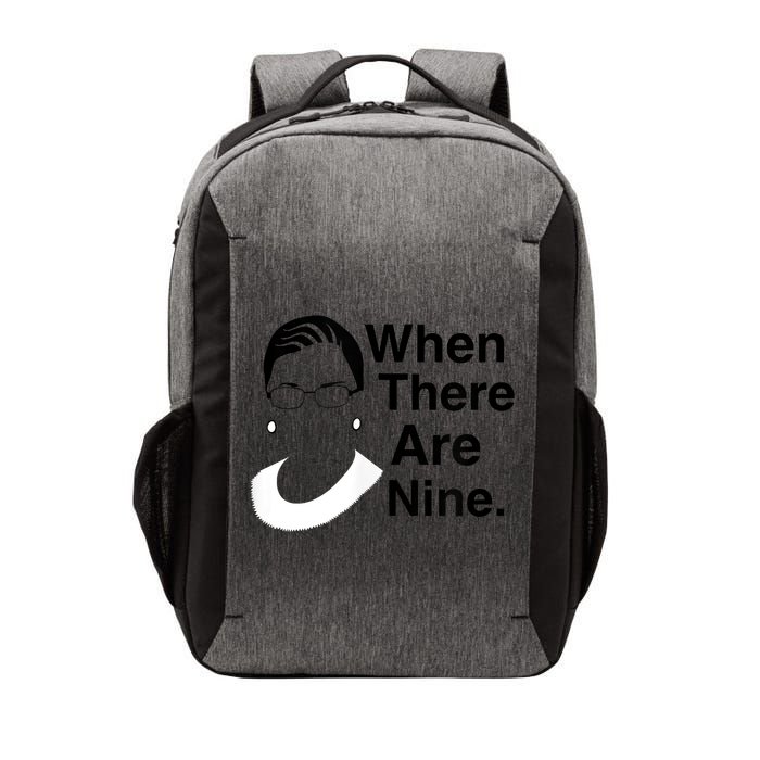 Notorious RBG Ruth Bader Ginsburg When There Are Nine Vector Backpack