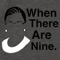 Notorious RBG Ruth Bader Ginsburg When There Are Nine Vector Backpack