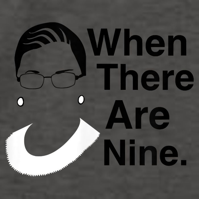 Notorious RBG Ruth Bader Ginsburg When There Are Nine Vector Backpack
