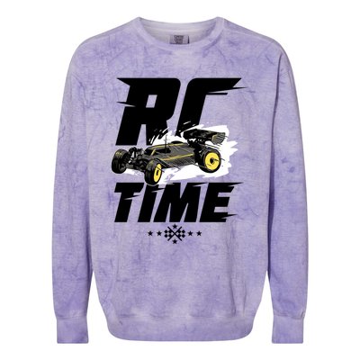 N Rc Racer Great Gift Colorblast Crewneck Sweatshirt