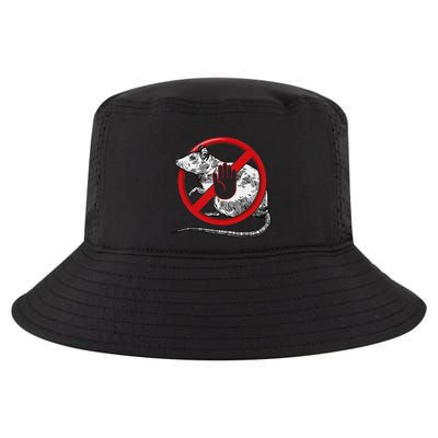 No Rat Sign Stop Snitching Pest Control Cool Novelty Graphic Cool Comfort Performance Bucket Hat