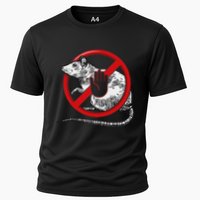 No Rat Sign Stop Snitching Pest Control Cool Novelty Graphic Cooling Performance Crew T-Shirt