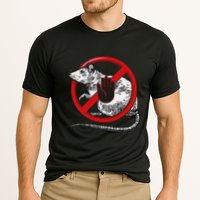 No Rat Sign Stop Snitching Pest Control Cool Novelty Graphic Cooling Performance Crew T-Shirt