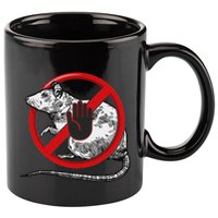 No Rat Sign Stop Snitching Pest Control Cool Novelty Graphic 11oz C Handle Ceramic Mug