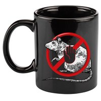 No Rat Sign Stop Snitching Pest Control Cool Novelty Graphic 11oz C Handle Ceramic Mug
