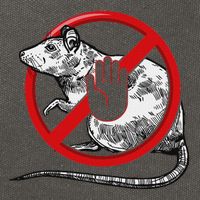 No Rat Sign Stop Snitching Pest Control Cool Novelty Graphic Cotton Canvas Backpack
