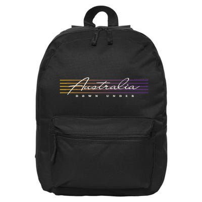 Nostalgic Retro Style Australia 16 in Basic Backpack
