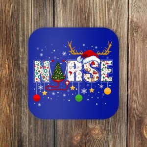 Nurse Rn Stethoscope Christmas Tree Ornats Decor Gift Coaster