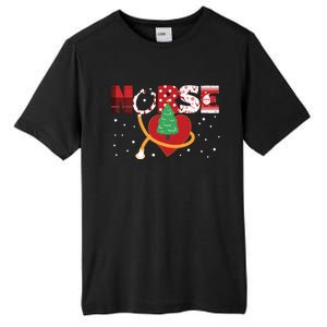 Nurse Rn Stethoscope Christmas Tree Ornats Nursing Doctor Gift Tall Fusion ChromaSoft Performance T-Shirt