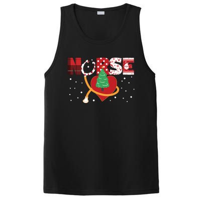 Nurse Rn Stethoscope Christmas Tree Ornats Nursing Doctor Gift PosiCharge Competitor Tank