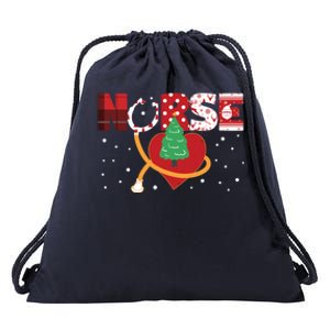 Nurse Rn Stethoscope Christmas Tree Ornats Nursing Doctor Gift Drawstring Bag