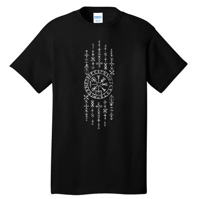 Norse Runes Symbols Celtic Viking Compass Vegvisir Tall T-Shirt