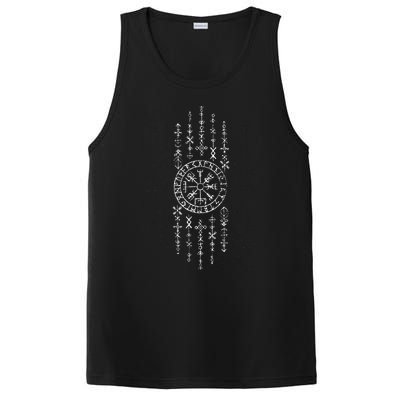 Norse Runes Symbols Celtic Viking Compass Vegvisir PosiCharge Competitor Tank