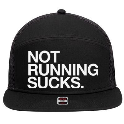 NOT RUNNING SUCKS Funny Runner Jogging Jogger Fitness Race 7 Panel Mesh Trucker Snapback Hat