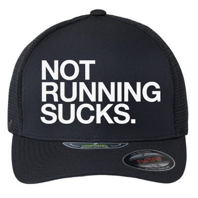 NOT RUNNING SUCKS Funny Runner Jogging Jogger Fitness Race Flexfit Unipanel Trucker Cap
