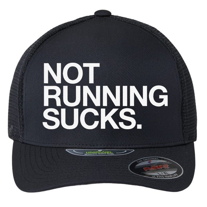 NOT RUNNING SUCKS Funny Runner Jogging Jogger Fitness Race Flexfit Unipanel Trucker Cap