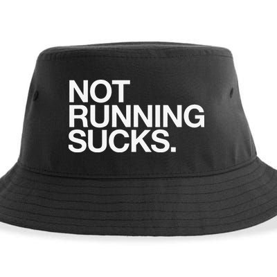 NOT RUNNING SUCKS Funny Runner Jogging Jogger Fitness Race Sustainable Bucket Hat