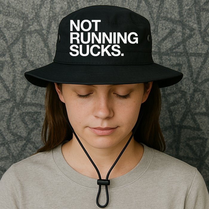NOT RUNNING SUCKS Funny Runner Jogging Jogger Fitness Race Bucket Hat