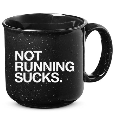 NOT RUNNING SUCKS Funny Runner Jogging Jogger Fitness Race 15oz Campfire Ceramic Mug