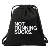 NOT RUNNING SUCKS Funny Runner Jogging Jogger Fitness Race Drawstring Bag