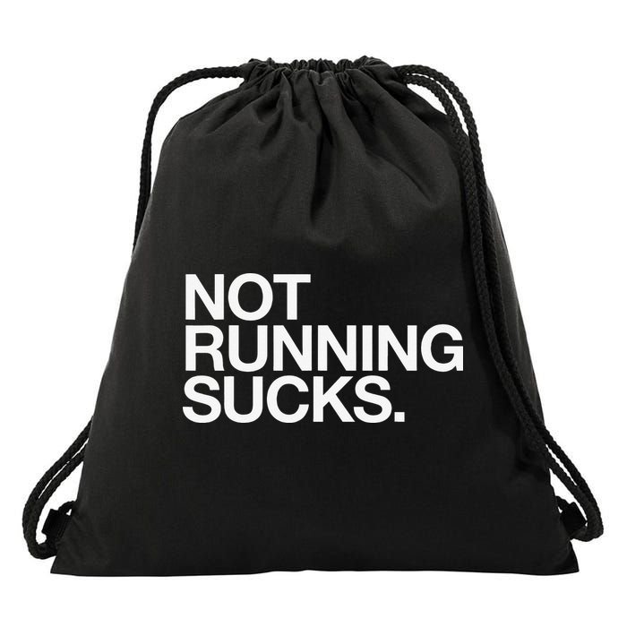 NOT RUNNING SUCKS Funny Runner Jogging Jogger Fitness Race Drawstring Bag