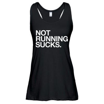 NOT RUNNING SUCKS Funny Runner Jogging Jogger Fitness Race Ladies Essential Flowy Tank