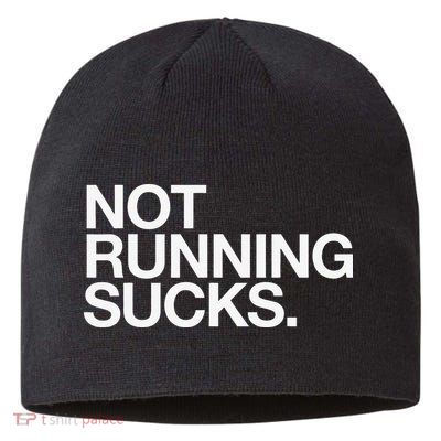 NOT RUNNING SUCKS Funny Runner Jogging Jogger Fitness Race Sustainable Beanie