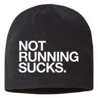 NOT RUNNING SUCKS Funny Runner Jogging Jogger Fitness Race Sustainable Beanie