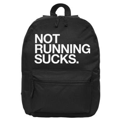 NOT RUNNING SUCKS Funny Runner Jogging Jogger Fitness Race 16 in Basic Backpack