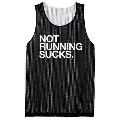 NOT RUNNING SUCKS Funny Runner Jogging Jogger Fitness Race Mesh Reversible Basketball Jersey Tank