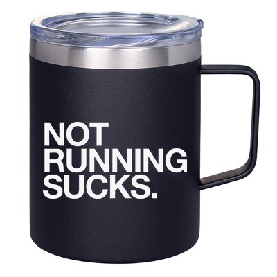 NOT RUNNING SUCKS Funny Runner Jogging Jogger Fitness Race 12oz Stainless Steel Coffee Mug