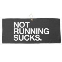 NOT RUNNING SUCKS Funny Runner Jogging Jogger Fitness Race Large Microfiber Waffle Golf Towel