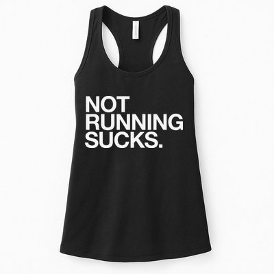 NOT RUNNING SUCKS Funny Runner Jogging Jogger Fitness Race Womens Tank Top
