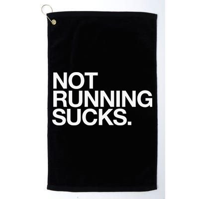 NOT RUNNING SUCKS Funny Runner Jogging Jogger Fitness Race Golf Towel