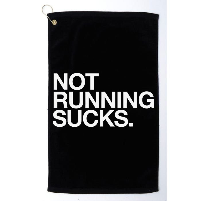 NOT RUNNING SUCKS Funny Runner Jogging Jogger Fitness Race Golf Towel