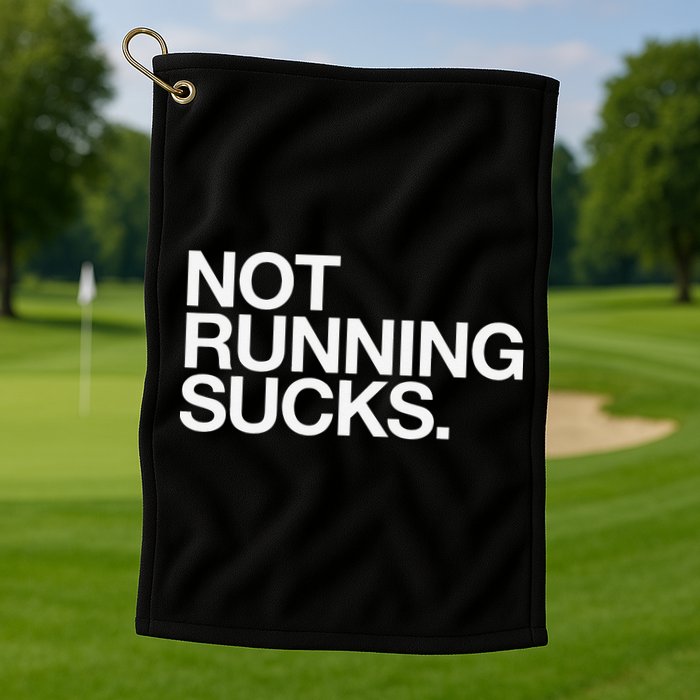 NOT RUNNING SUCKS Funny Runner Jogging Jogger Fitness Race Golf Towel