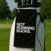 NOT RUNNING SUCKS Funny Runner Jogging Jogger Fitness Race Golf Towel