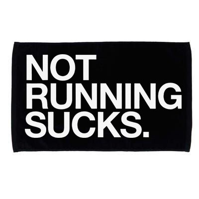 NOT RUNNING SUCKS Funny Runner Jogging Jogger Fitness Race Microfiber Hand Towel