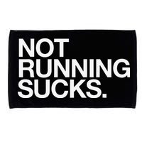 NOT RUNNING SUCKS Funny Runner Jogging Jogger Fitness Race Microfiber Hand Towel