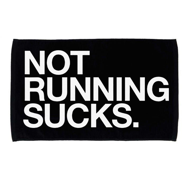 NOT RUNNING SUCKS Funny Runner Jogging Jogger Fitness Race Microfiber Hand Towel