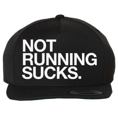 NOT RUNNING SUCKS Funny Runner Jogging Jogger Fitness Race Wool Snapback Cap