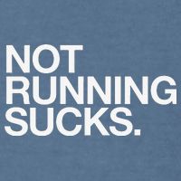 NOT RUNNING SUCKS Funny Runner Jogging Jogger Fitness Race Garment-Dyed Sweatshirt