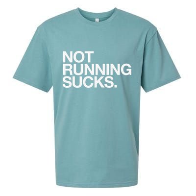 NOT RUNNING SUCKS Funny Runner Jogging Jogger Fitness Race Sueded Cloud Jersey T-Shirt