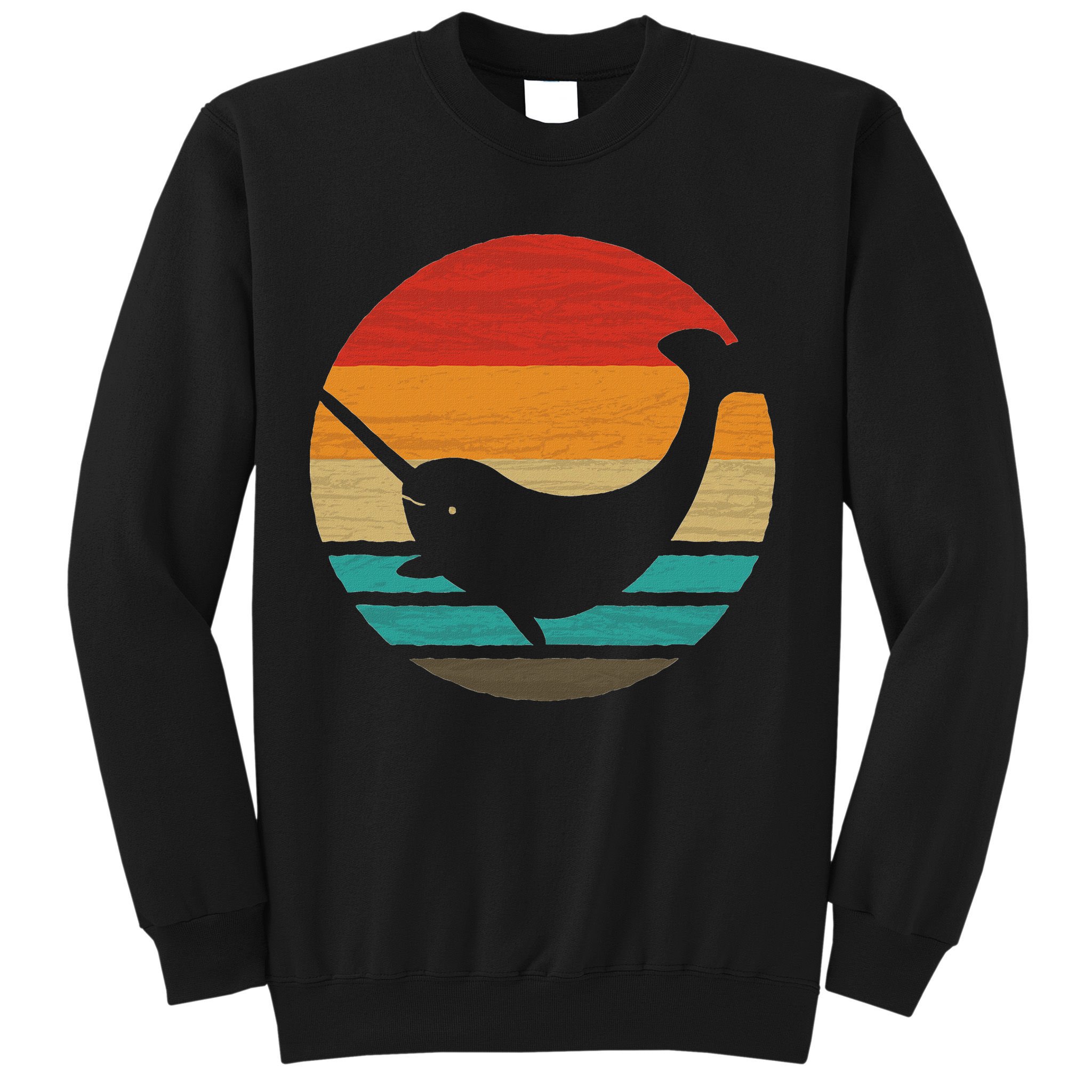 Narwhal Retro Style Vintage Sweatshirt