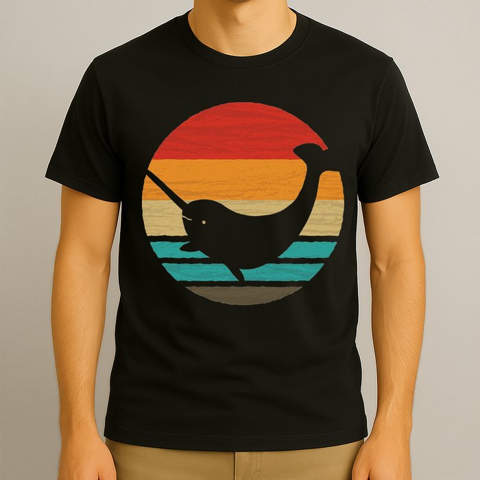Narwhal Retro Style Vintage T-Shirt
