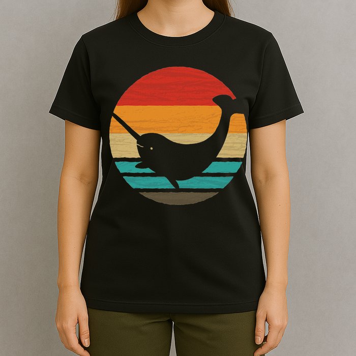 Narwhal Retro Style Vintage T-Shirt