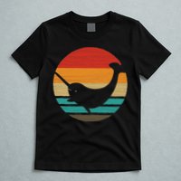 Narwhal Retro Style Vintage T-Shirt