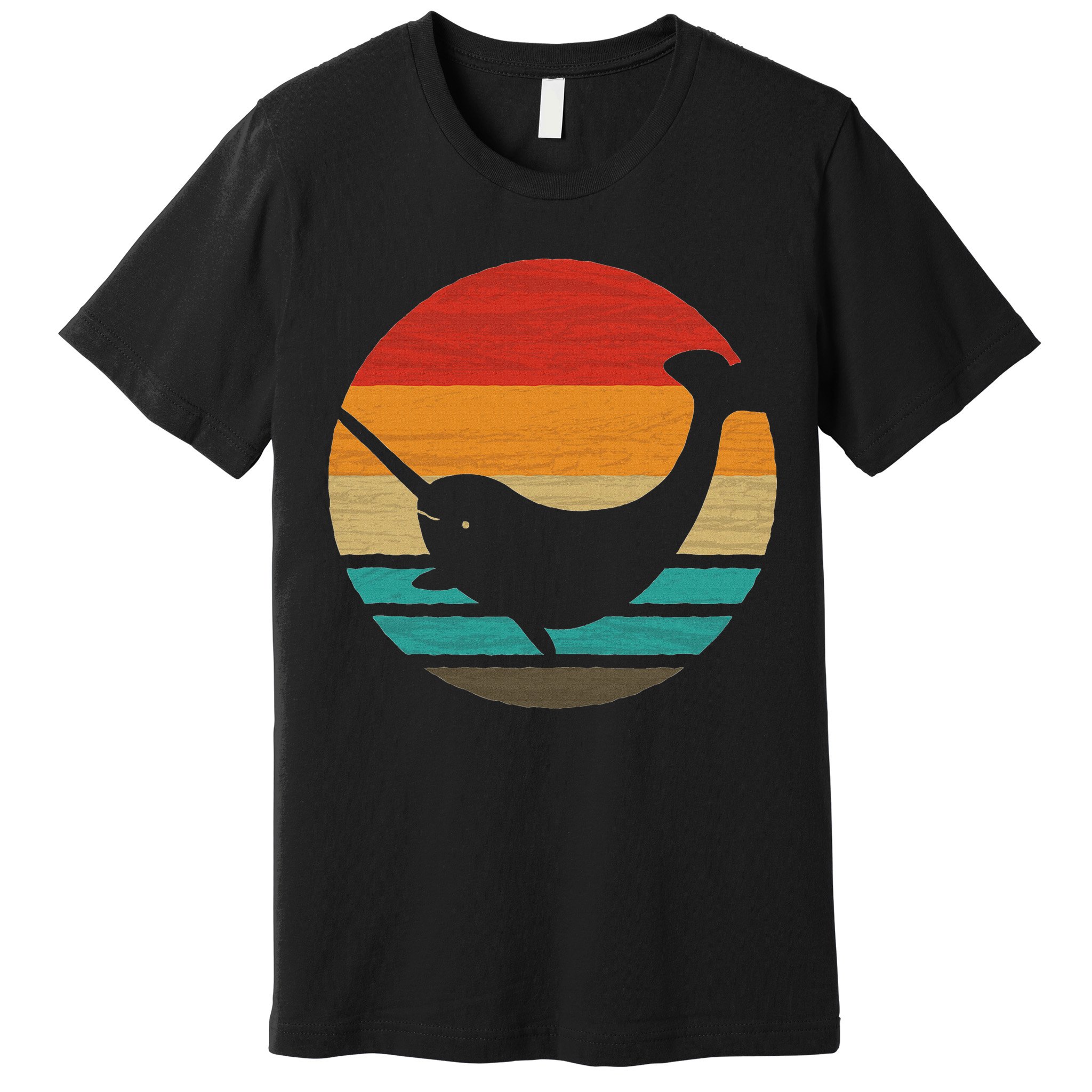 Narwhal Retro Style Vintage Premium T-Shirt